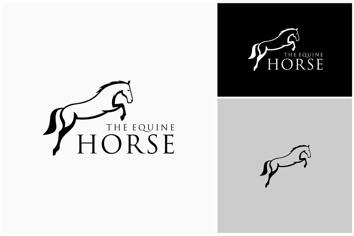 Horse Jumping Equestrian Logo, a Branding & Logo Template by ika trisiana (Photo 1 of 2)
