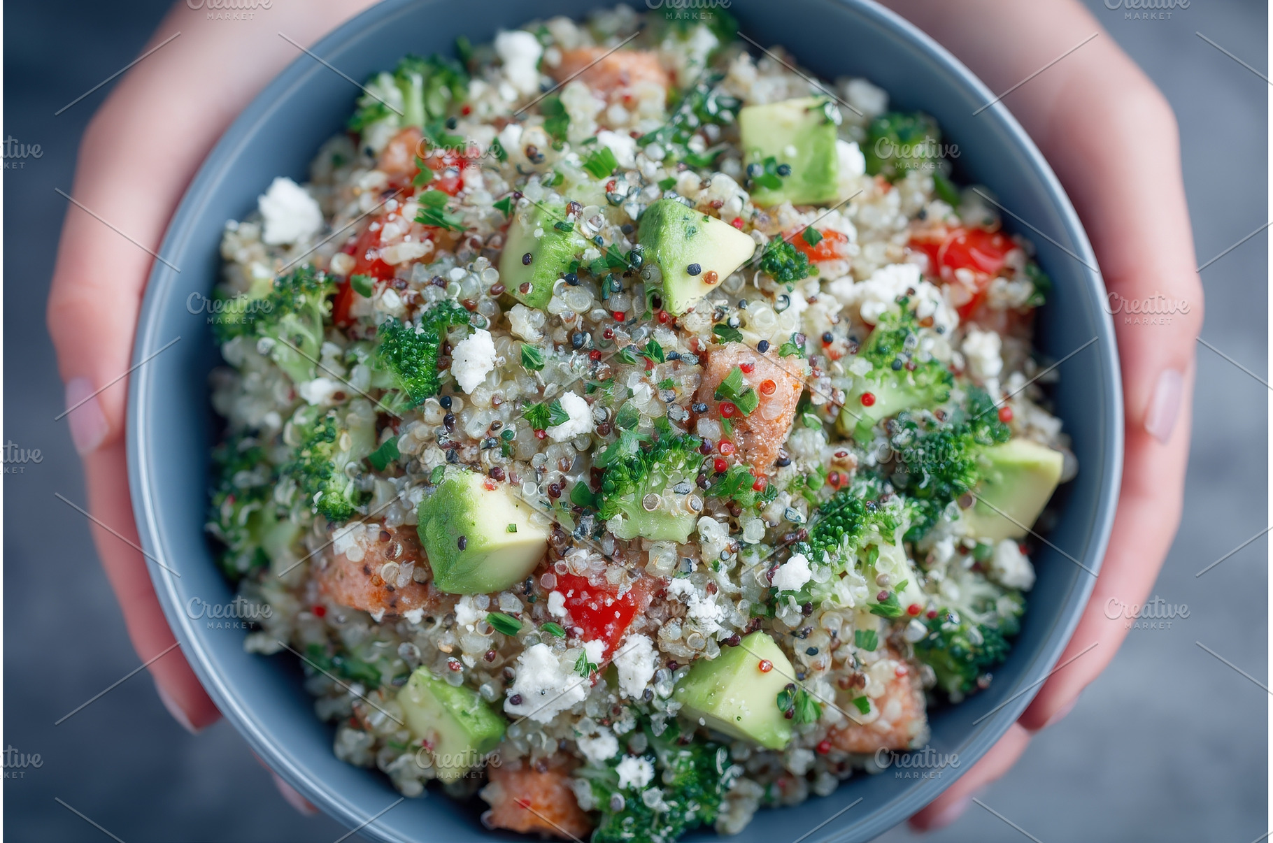 A Buddha bowl salad, indicative of a, a Food & Drink Photo by ZinetroN