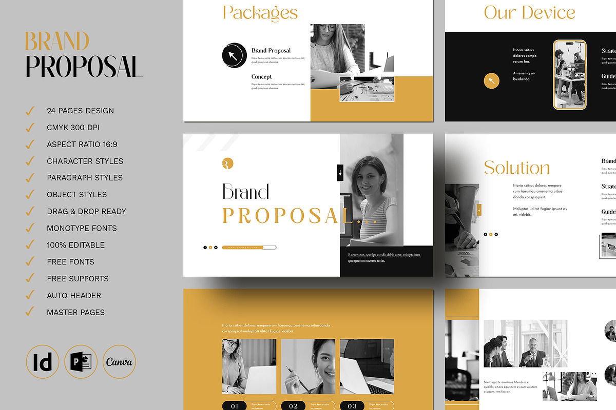 Brand Proposal Template, a Presentation Template by White Graphic (Photo 2 of 8)