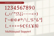Red Carpet - Serif Font, a Serif Font by Alpaprana (Thumbnail 9 of 10)