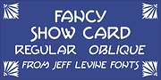 Fancy Show Card JNL, a Font by Jeff Levine Fonts (Thumbnail 1 of 5)