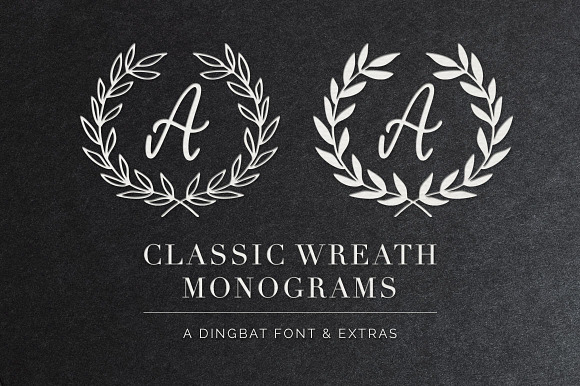 Wreath Monograms Dingbat Font preview 7
