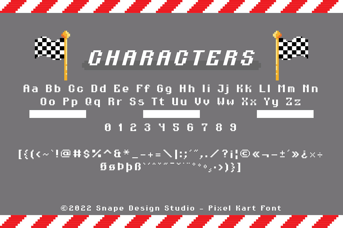 Pixel Kart - Pixel Font, a Font by Snape Design Studio (Photo 2 of 5)