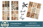 Old Handwriting Junk Journal Pages, an Illustration by NiiiNArt (Thumbnail 8 of 8)
