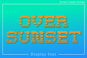 Over Sunset - Display Font, a Serif Font by Brown Cupple (Thumbnail 1 of 6)