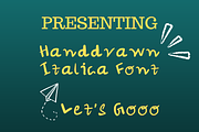 Italica Handwritten Mixed Font, a Handwritten Font by The WYLD Tribe (Thumbnail 1 of 4)