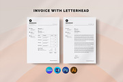 Canva Letterhead and Invoice, a Stationery Template by DesignDevisers (Thumbnail 1 of 19)