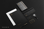 Premium Stationery Mock-Up, a Print Template by Mockup Cloud (Thumbnail 3 of 4)