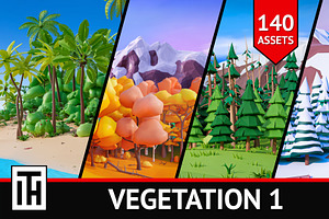 Vegetation 1, a Plants & Tree 3D Model by ithappy