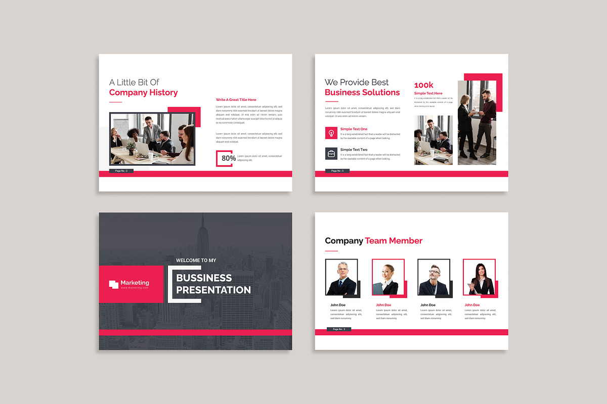 Modern Business Presentation, a Presentation Template by creative-mint (Photo 3 of 12)
