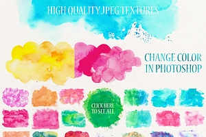 140 Watercolor Textures