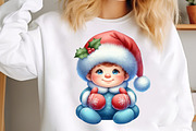 Winter Baby Clipart Christmas PNG, an Illustration by SinaCreation (Thumbnail 6 of 7)