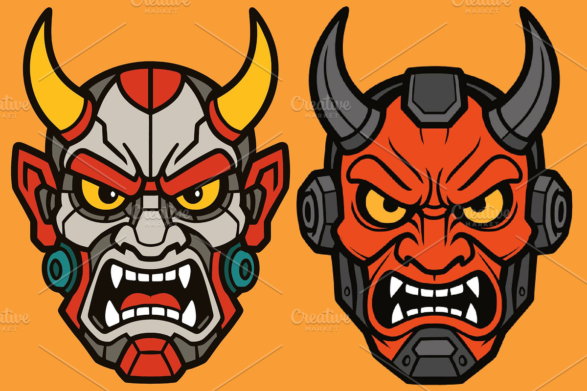 Hannya Oni Masks, a Person Illustration by Deezguizer (Photo 5 of 5)