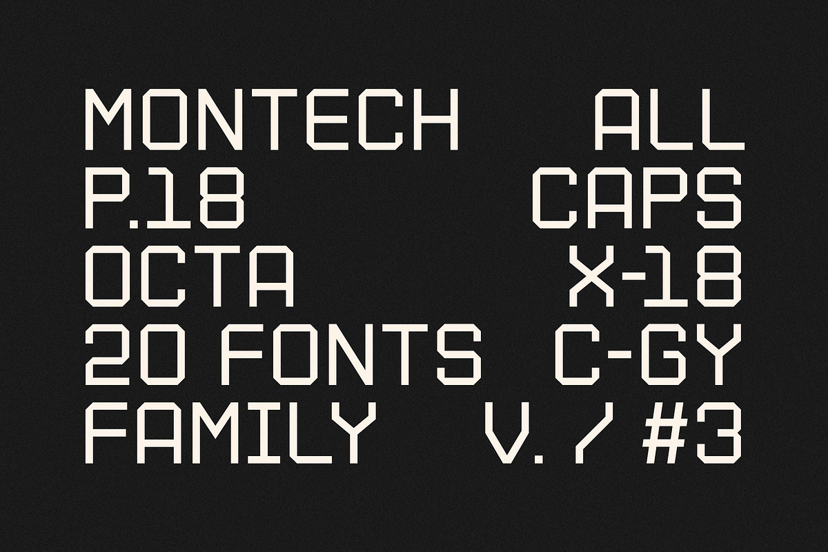 Montech P18, a Sans Serif Font by OWL KING (Photo 3 of 7)