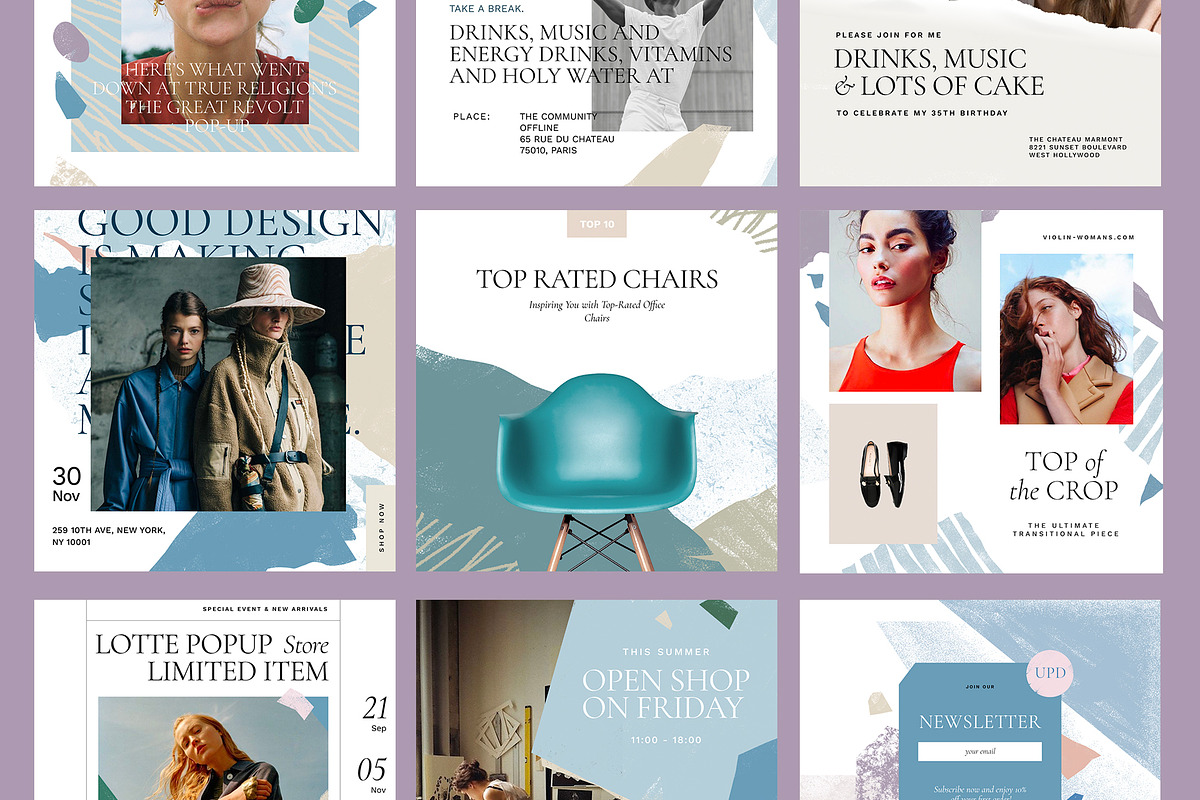 Violin 2.0 Social Media Kit, a Social Media Template by Amirzhanuly (Photo 11 of 24)