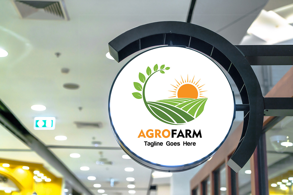 Modern Agriculture Logo Template preview 3
