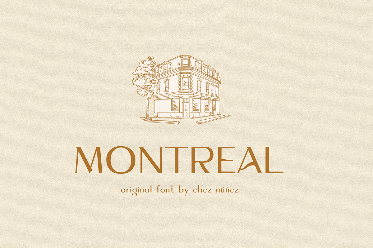 MONTREAL: Elegant Display Font, a Font by Chez Núñez (Photo 5 of 5)