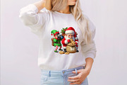 Watercolor Funny Santa Claus Clipart, an Illustration by SVGArt (Thumbnail 3 of 7)