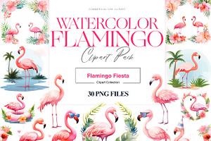 Flamingo Clipart, Pink Flamingo PNG