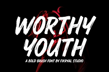 Worthy Youth – Brush Font