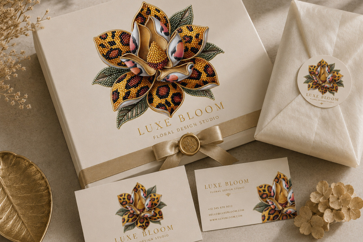 Luxury Leopard Floral Clipart -47PNG, a Decorative Illustration by InkyQueenArt (Photo 5 of 7)