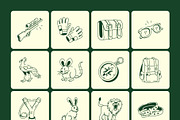 Safari Doodles Icons, an Outline Icon by Vectors Market (Thumbnail 9 of 9)