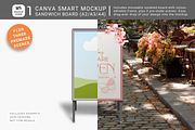 Sandwich Board Canva Smart Mockup, an Advertising Mockup by Mockup Scene (Thumbnail 1 of 11)
