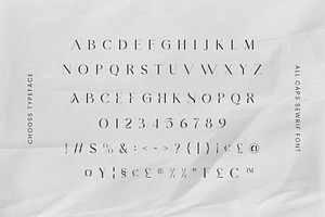 Chooss All Caps Serif Font