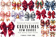 Christmas Bow Sublimation Bundle, an Illustration by CreationArt (Thumbnail 1 of 5)