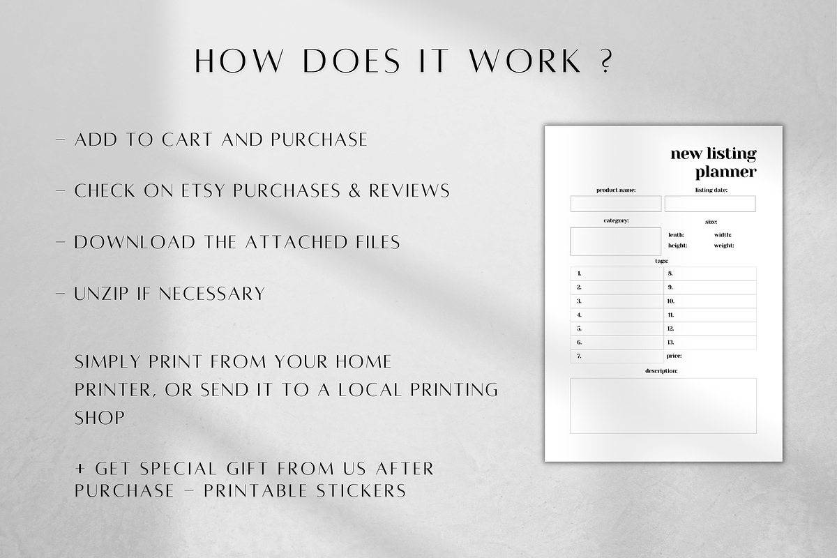 Online Shop Planner Template, a Stationery Template by BRANDcontent (Photo 6 of 6)