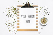 Clipboard and Glitter mockups, a Product Mockup by Ale Estrada (Thumbnail 4 of 6)