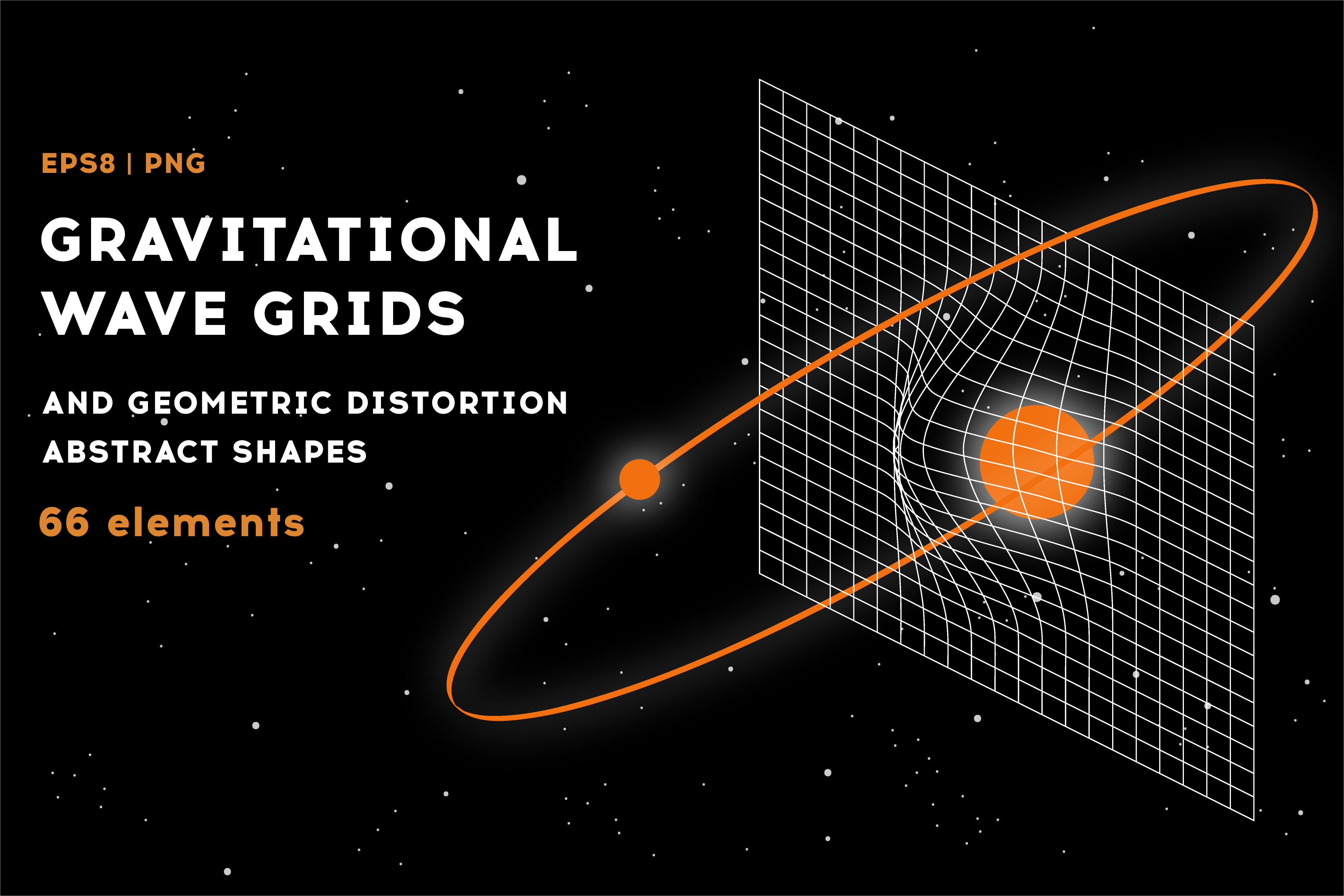 Geometric distortion abstract shapes, a Technology Illustration by Ugokki