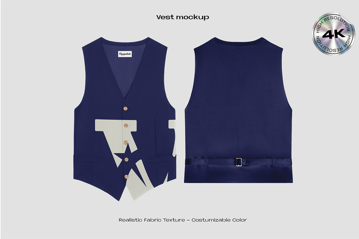 Vest mockup, an Apparel Mockup by Voyage Studio (Photo 1 of 3)