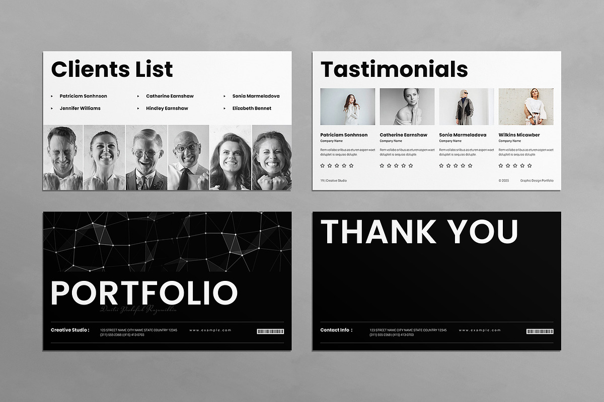 Portfolio Presentation Template, a Presentation Template by E-Type (Photo 6 of 6)
