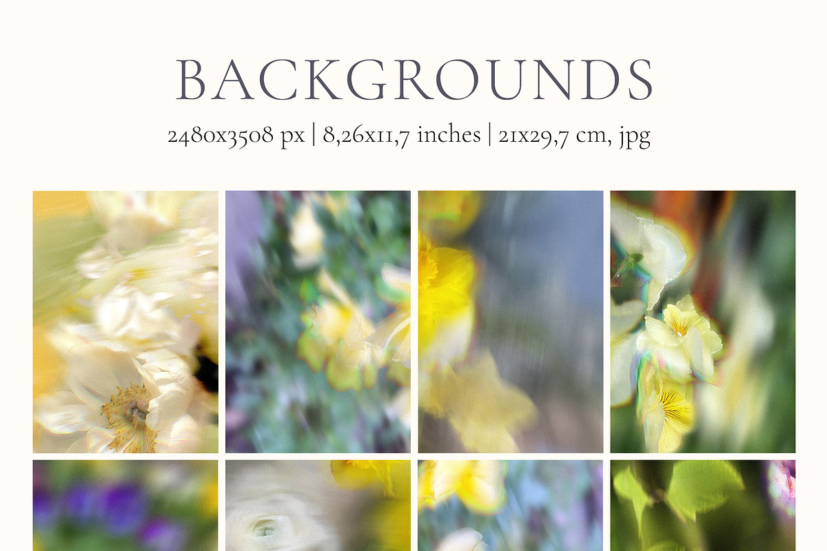 Blurry Flowers Abstract Backgrounds, a Background Graphic by Yuliya Derbisheva (Photo 10 of 12)