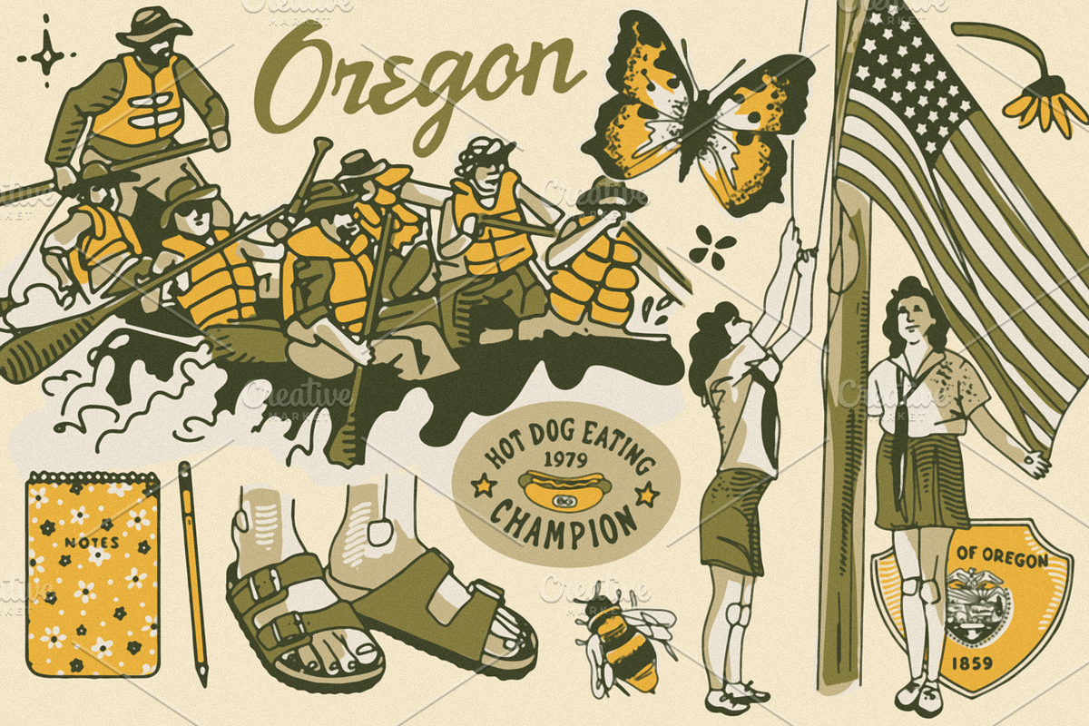 Oregon Campout: Patterns + Graphics, a Pattern Graphic by Bruised Goods (Photo 19 of 21)