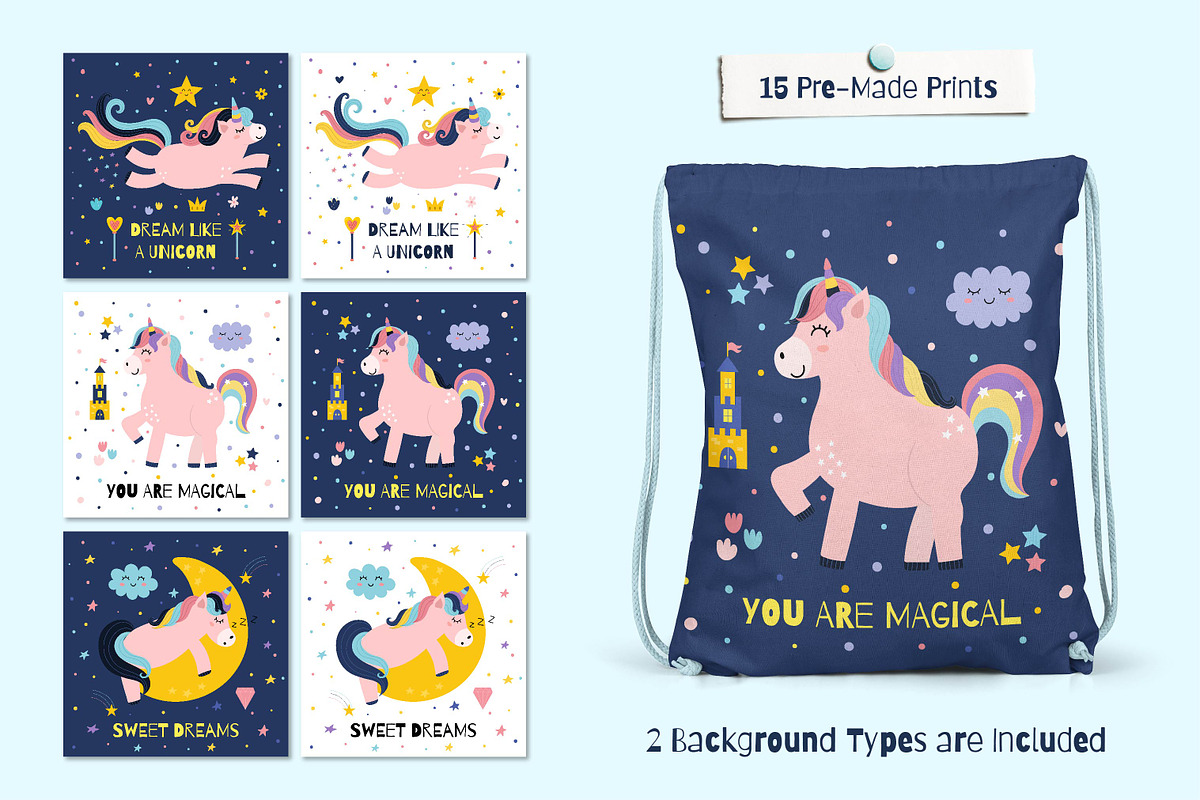 Unicorns Clipart Collection, an Animal Illustration by Gulnara Sabirova (Photo 12 of 20)