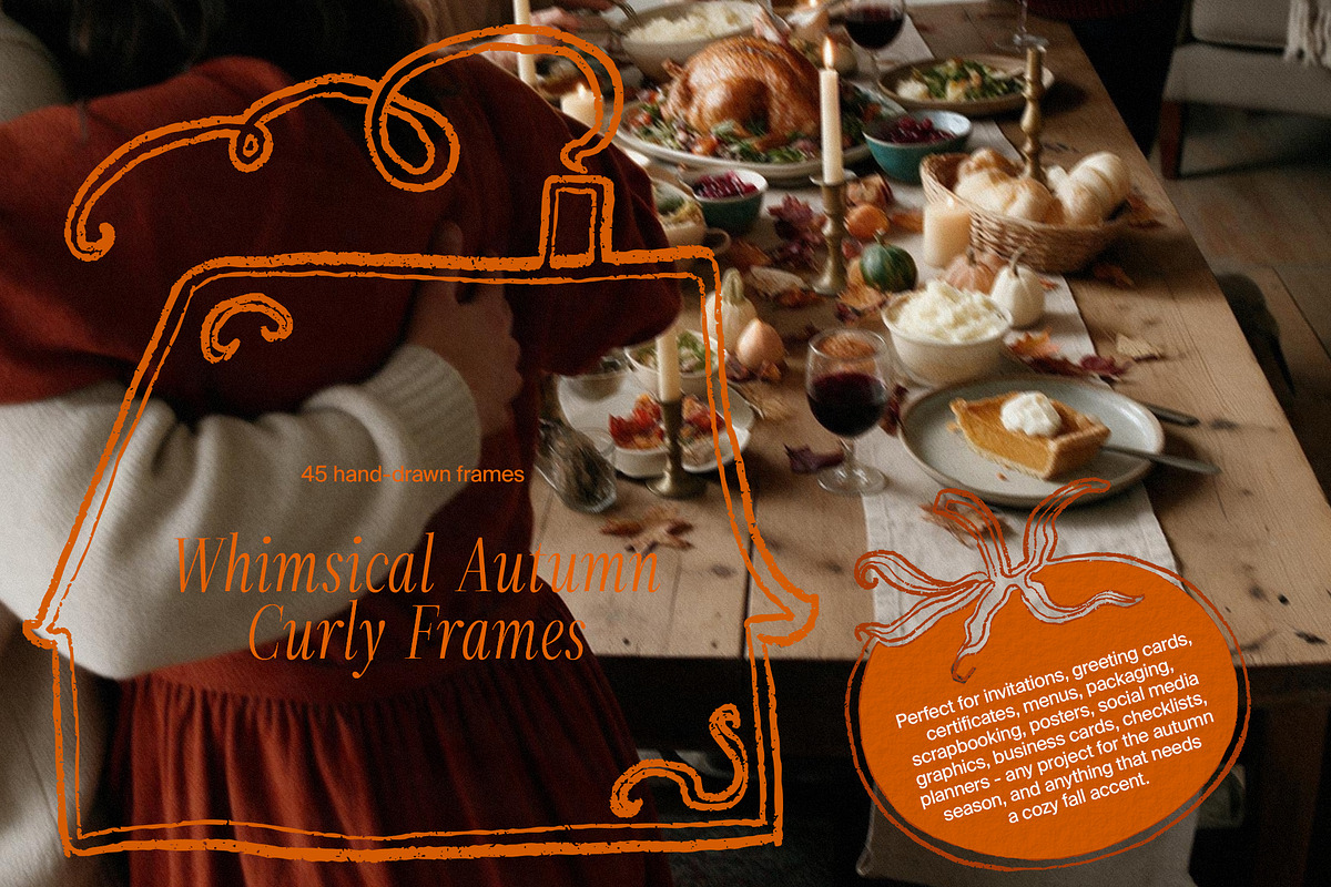 Whimsical Autumn Curly Frames, an Object Graphic by divanovskaya_nv (Photo 3 of 12)
