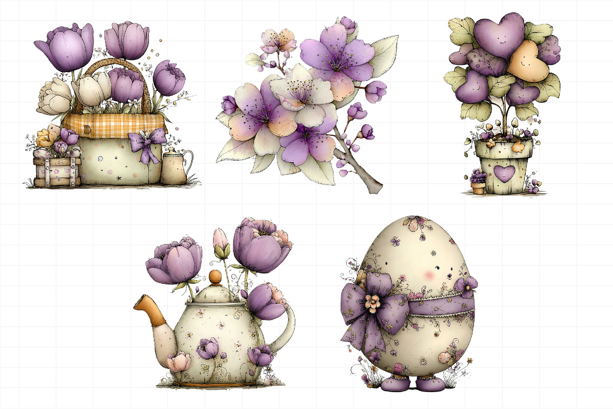 Whimsical Spring Clipart, an Illustration by Daily.Designs (Photo 5 of 7)