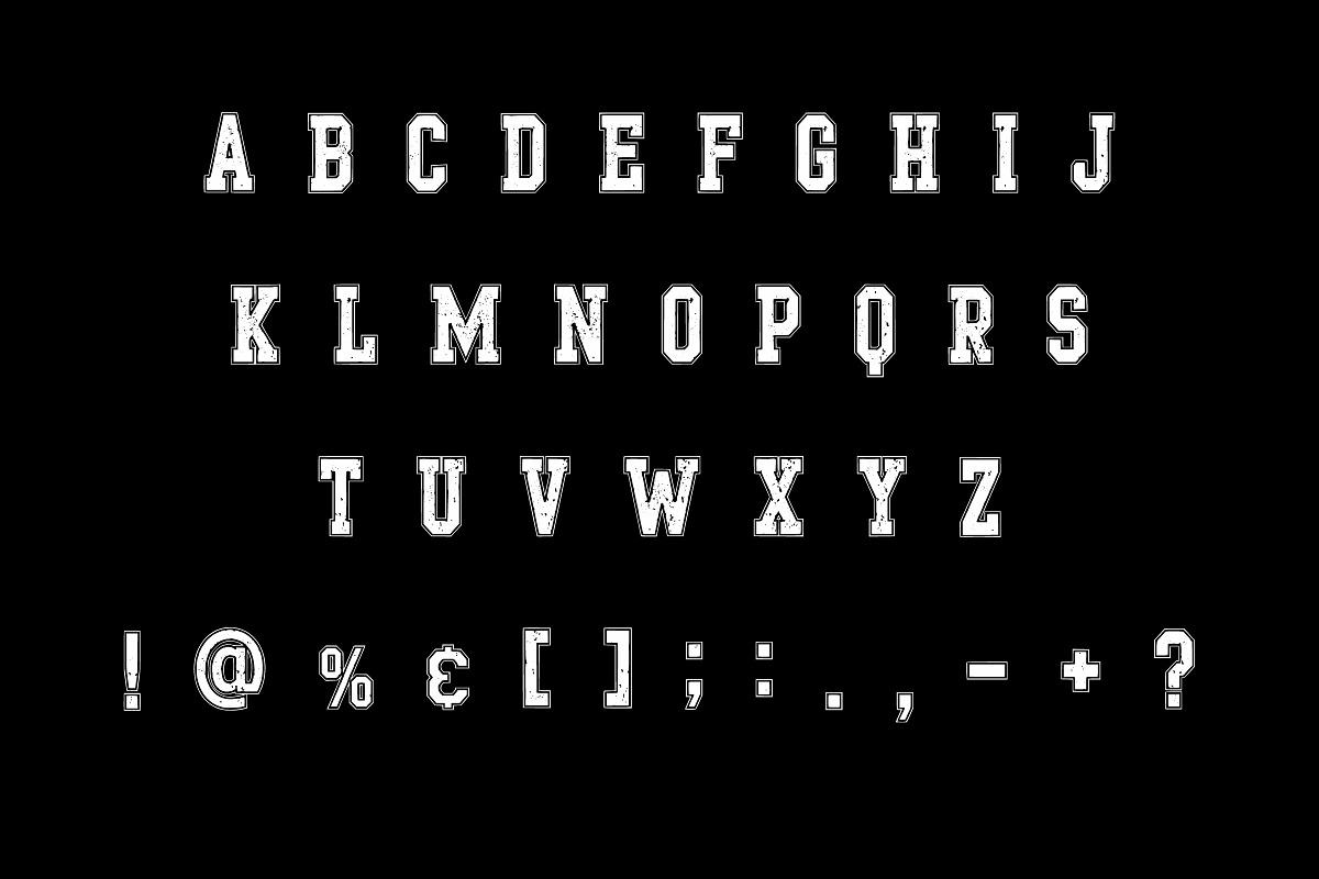 Optimal Distressed, a Font by Limited.studio (Photo 6 of 7)
