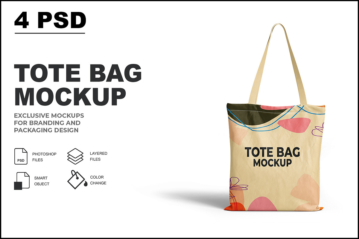 Tote Bag Mockup, a Product Mockup by Mockupfit (Photo 1 of 8)