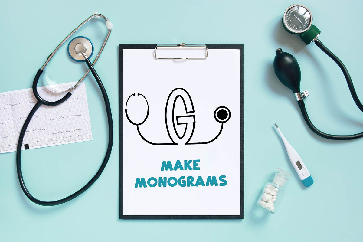 Clinicals - A Nurse Font Stethoscope preview 2