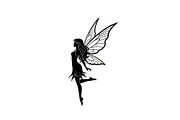 Magical Fairy Silhouette Bundle, an Illustration by jahid234 (Thumbnail 51 of 51)