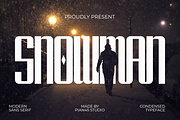 Snowman - Condensed Sans Serif, a Sans Serif Font by Pian45 Studio (Thumbnail 1 of 8)