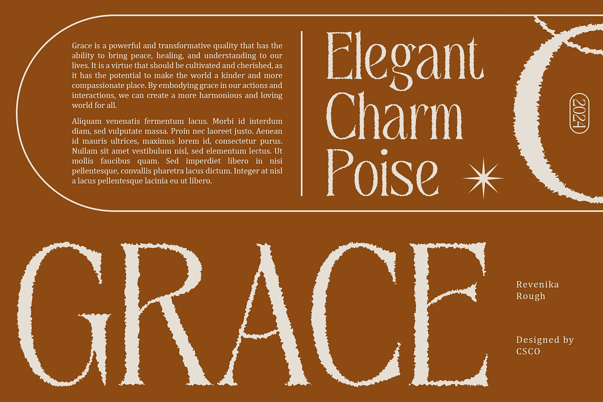 Revenika Rough, a Serif Font by Craft Supply Co. (Photo 4 of 8)