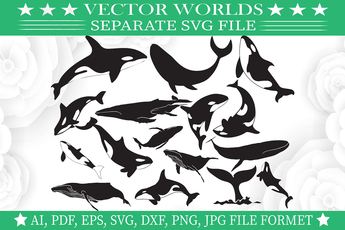 Blue Whale SVG, Shark, Whale SVG, an Object Graphic by VectorWorlds (Photo 1 of 3)