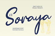 CS Soraya – Handwritten Script, a Script Font by Craft Supply Co. (Thumbnail 1 of 8)