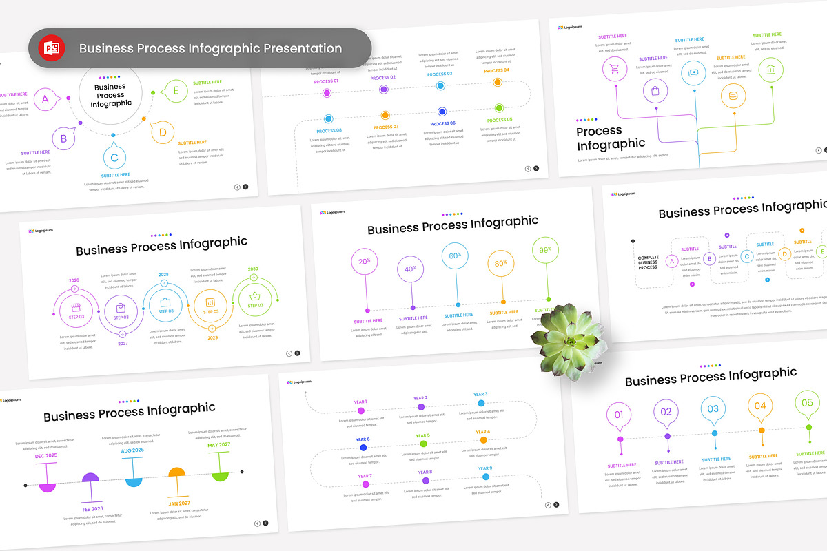 Business Process Infographic PPT, a Presentation Template by Antstheme (Photo 1 of 2)
