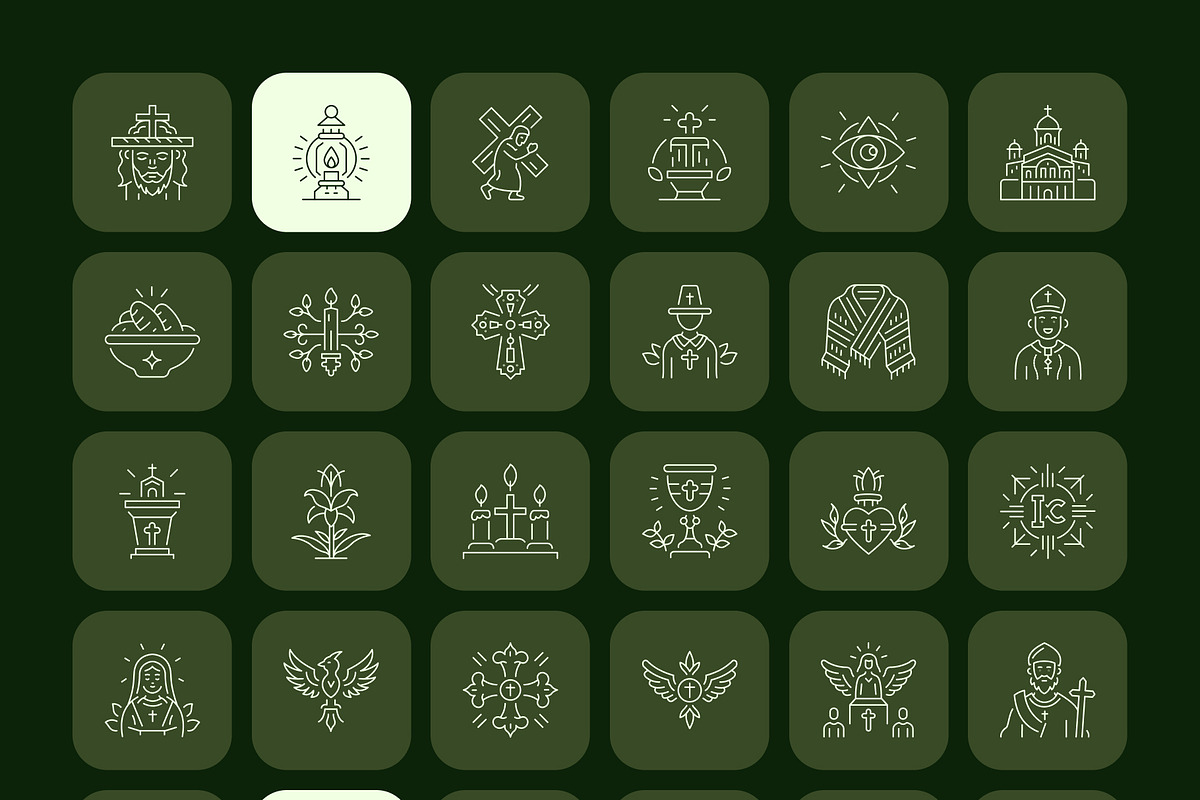 1390 Cultural and Historical Icons, an Outline Icon by Prosymbols (Photo 21 of 25)