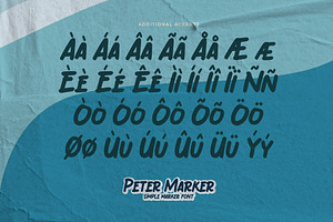 Peter Marker - Simple Marker Font